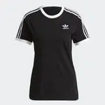 ADIDAS 3 STRIPES TEE三葉草 女短袖上衣-黑-GN2900