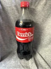 Share a Coke with Derrick 2025 Personalized Gift Coca~Cola Bottle 20oz