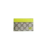 [GUCCI] Two-Tone GG Card Case Beige