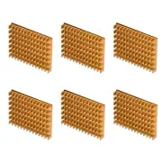 6 Pack 30x40x5mm Aluminum Alloy Electronic Cooler Radiator with Thermal Paste