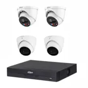 Dahua 8MP + 4CH Kit: 2x6MP TiOC and 2x8MP Turret Cameras with 4CH AI NVR