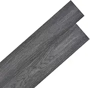 vidaXL Easy-Install Self-Adhesive PVC Flooring Planks 5.02 m² - Black & White, Waterproof and Nonslip, European Standard Compliant
