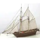 Halcon Wooden Sailing Boat Model DIY Kit Ship Assembly Decoration Gift New 1:100