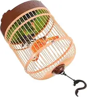 ERINGOGO Voice Activated Parrot Birdcage Interactive Chirping Fluttering Birds Realistic Simulation Sounds for Unique Home Decor Present Idea Compact Engaging Playtime