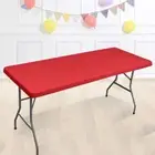 Elastic Fitted Tablecloths Durable Picnic Table Cloth Folding Patio Table Cover