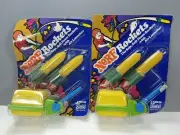 2 Vintage NERF Rockets 1976 Launcher NEW PARKER BROTHERS TOY 1970'S Rare NOS