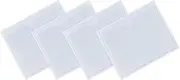 FGF-EU Transparent Self Adhesive Parking Permit Holder Pack of 4 Ticket and Note Sticky Back Protect Cover for Car, Badges, Windscreen