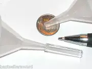 1pc. small tiny little plastic FUNNEL for filling vial bottles with liquids NEW*