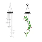 Wind Chimes Solar Powered Led Lights Changing Hanging Garden Yard Outdoor Decor