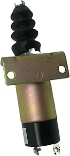 1502ES-12C6U1B1S2 1502-24C6U1B2S1A 12V 24V Oil Stop Solenoid Valve Compatible with Cummins Compatible with Woodward Compatible with Lister Compatible with Perkins Compatible with Petter(12V)