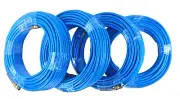 4 - 100 FT 1/4" NPT Fitting Air Compressor PU Hose Roofing Framing Carpentry