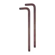 2pcs T40 Long Arm Tamper Proof Torx Wrench Star Keys S2 Steel