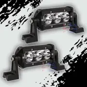 2PCS SLIM 4" CREE LED Light Bar Marine Wakeboard Boat Tower SPOT 4X4 Off-Road