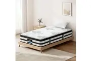 Giselle Bedding Single Mattress 34cm Euro Top Pocket Spring