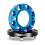 Mishimoto BNWS-006-250BL 25mm Blue Wheel Spacers 8X165.1 121.3mm CB M14x1.5