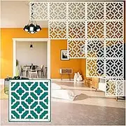 Hanging Room Divider, Wood Plastic Indoor Hollow Living Room Partitions Panel Screen,5mm Thick Entryway Sitting-Room Decoration Screen,29x29cm