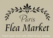 Joanie Stencil Paris Flea Market Fleur Vine Leaf Border Swag Easy DIY Craft Sign