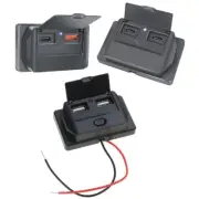 12V/24V USB PD QC3.0 Car Campers RVs Fast Socket LED Power Adapter Panel