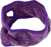 GOOHOCHY Outdoor Warm Headband Head Bands Ear Muffs Winter Accessories Headbands for Men Workout Headbands for Women Running Headband for Women Ear Muff Headband Polar Fleece Purple