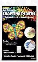 The Beadery Plastic Adhesive Sheets, 3094ADH, Plastic, Clear, 6x9