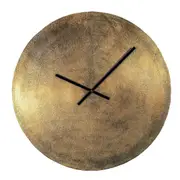 SSH COLLECTION Santos 74cm Wide Round Wall Clock - Antique Brass