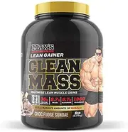 Max's Clean Mass Lean Muscle Gainer Protein Powder, Chocolate Fudge Sunday, 2.72kg