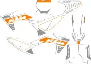 2023-2024 KTM SX-SXF 125-450 SPI Grey KTM Kit & Plates Graphics MSG Us # Info