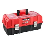 17-Inch Tool Box, Three-Layer Folding Plastic Storage Toolbox, Multi 17''