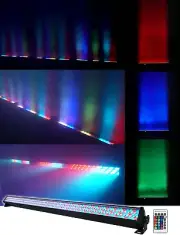 ROCKSTRIP 252 LED RGB Color Strip DJ Wash up Light Bar, Includes Remote, DMX Con