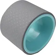 Kisangel Yoga Wheel for Backbend Support Fitness Roller for Waist Shape Training Tool Durable Grey Blue Yoga Circle for Core Strength and Flexibility