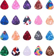 I-MART Stylish Colorful Celluloid Guitar Picks Plectrums for Guitar Bass Ukulele 0.46mm (Pack of 12 - Assorted Colors)