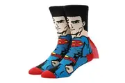 Superman Rebirth 360-Print Crew Socks with Cape