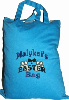Tote / Shopping Bag | Book Bag | Easter Egg Hunt Bag Bunny | 1st Name FREE