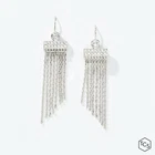 Touchstone Crystal by Swarovski On the Fringe Earrings BNIB $69 Retail 1585E