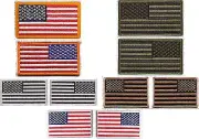 Iron On / Sew On Military Patches - 2" x 3" Embroidered US Flag Patch