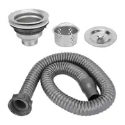 Drain Plug Stainless Steel Sink Plug, Hair Salon Shampoo Basin Drain Plug, Sink Plug with Hair Catc Gray Silver