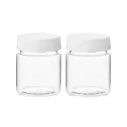 45ML Clear Plastic Empty Cosmetic Jars Pots Makeup Sample Art Craft refillable