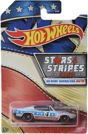 Hot Wheels Stars & Stripes Series '68 Hemi Barracuda 4/10, Silver