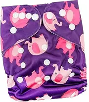 KOMBIUDA 6pcs Breathable Diaper Pants Washable Nappy Random Pattern Cloth Diapers for Outdoor Activities Photography Design