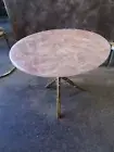 24" Rose Quartz Coffee Table Top Natural Stones Handmade Work Home Decor