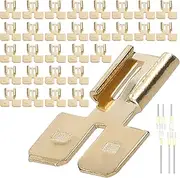 Spade Connectors Set Quick Disconnect Electrical Way Terminal Adapters Kit Brass Terminal Connector 30pcs