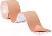 [DUPELEC] Breast Tape Adhesive Bra Push Up Breast Body Tape Backless Invisible Adhesive Boob Tapes Breast Tightening Band Strapless Boobiape Bra for Large Breast A-E Cups, Unisex, 5 m x 5 cm