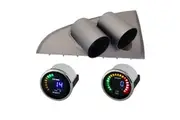 BA BF Falcon XR6T Turbo F6 Gauge Pod Holder w/ Electronic Boost & Ext Temp Gauge