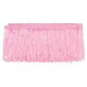 10 Yards 4 Inch Chainette Fringe Trim Tassel Sewing Trim for Clothes, Pink