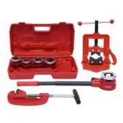 BSTP Ratchet Pipe Threader Kit Ratcheting Pipe Threading Tool Set Portable Ma...