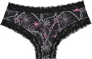 [KTLSHY] Women Panties Female Underwear 3PCS/Set Underwear Women's Lace Edge Sexy Panties Lingerie Rose Skull Personalized Comfortable Breathable Triangle Pants