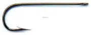 Mustad 3261-BR-4-10 Aberdeen Hook Size 4, Long Shank, Ringed Eye Bronze, 10 per