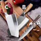 Handmade Forged Cleaver Kitchen Knife Set Damascus Japanese Chef Knives Sharp AU