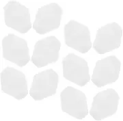 SOPOTUTU 12pcs Blank Acrylic Dice Sided Smooth Surface Dice for DIY Projects Table Games and Educational Activities Versatile Math for Crafting and Teaching Fun