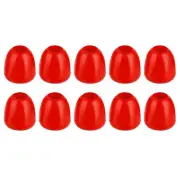 20Pcs Plastic Bell End Stoppers, Cord End Lock Rope Fastener, Red
